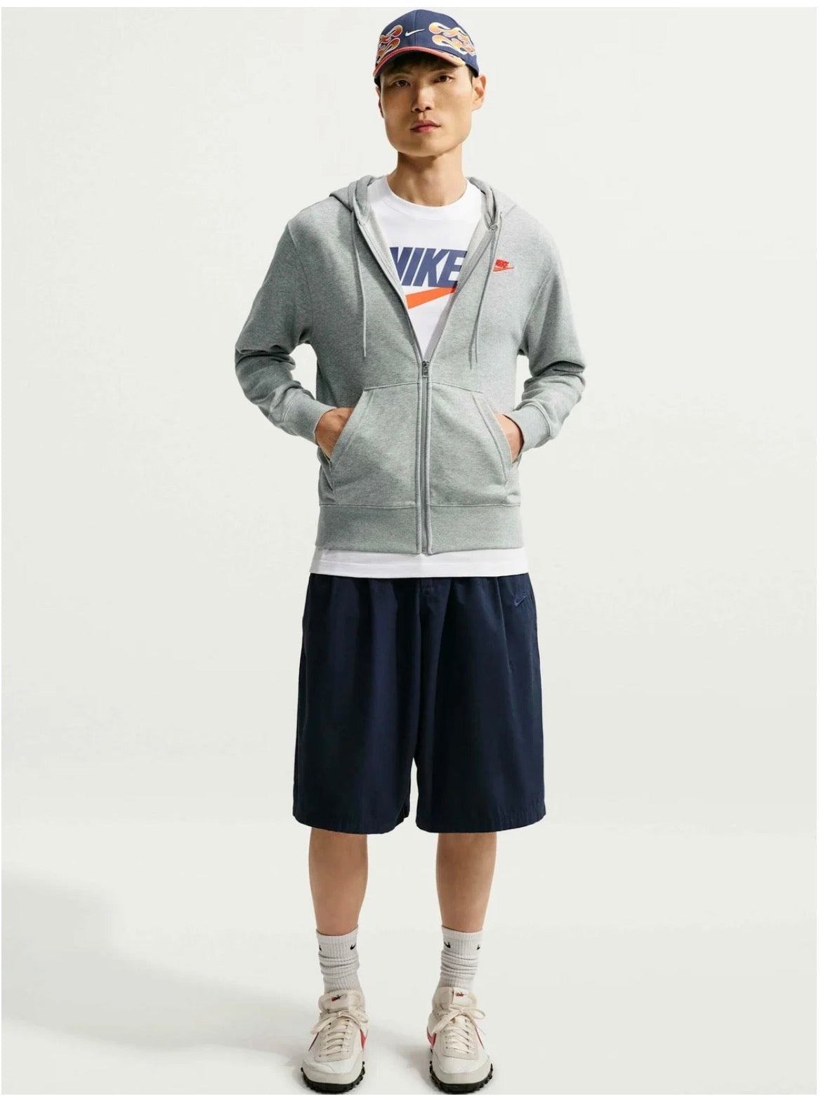 Nike hooded sweatshirt grey-Fn3885-064