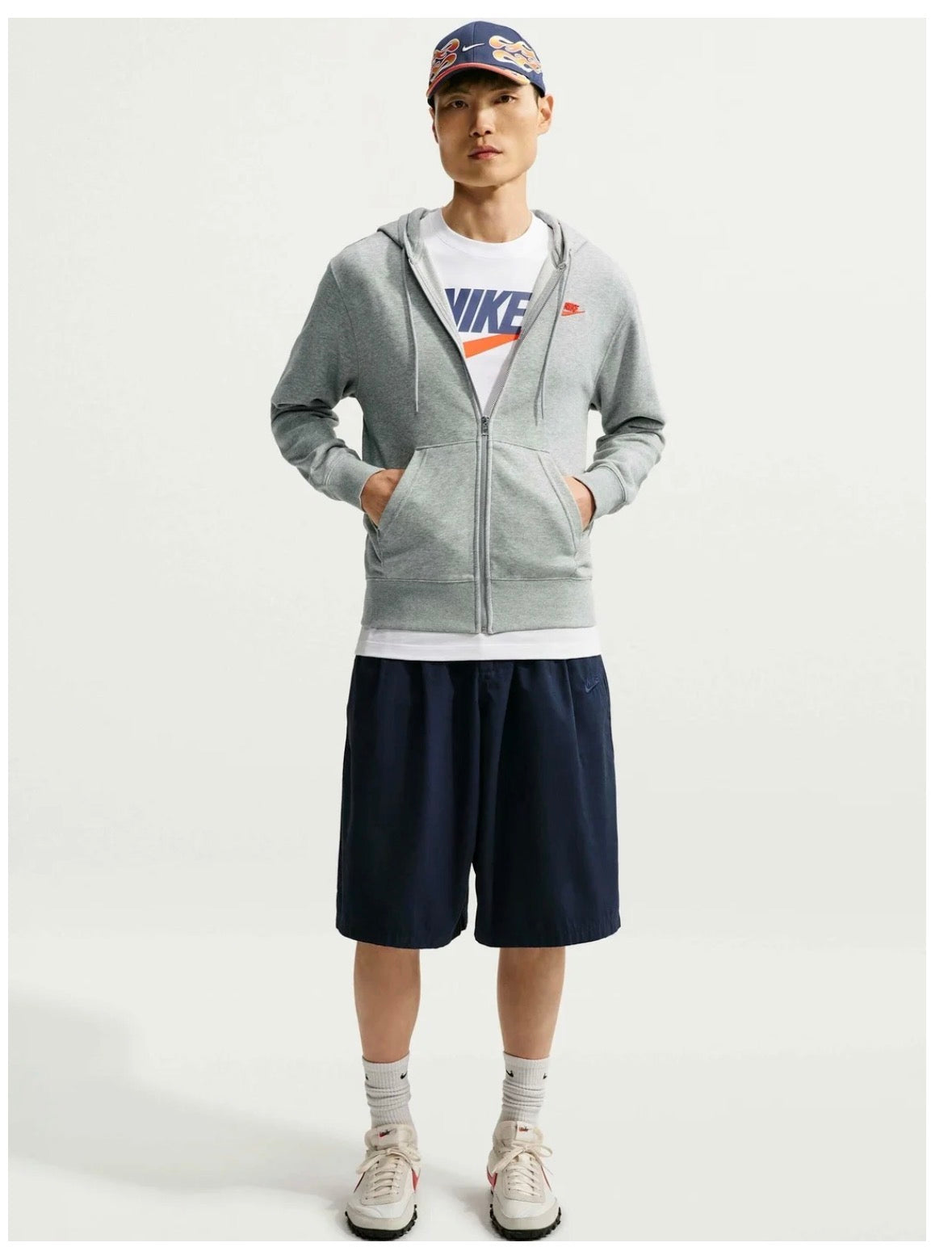 Nike hooded sweatshirt grey-Fn3885-064