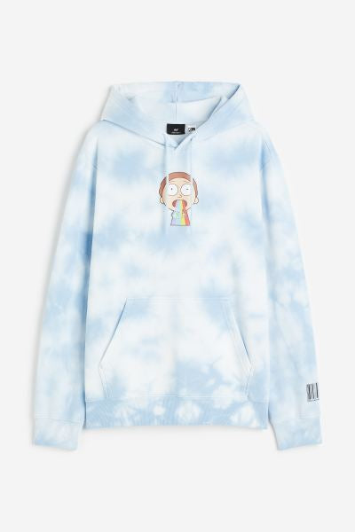 Regular Fit Hoodie -Light blue/Rick and Morty -0846933125