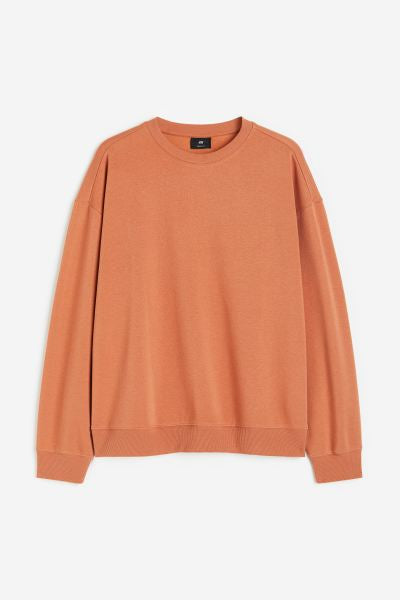 Loose Fit Sweatshirt  Orange-0970818067