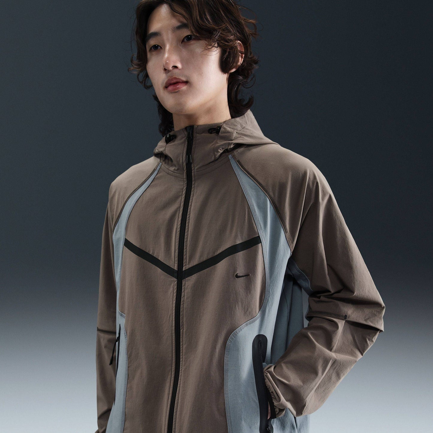 Nike Tech Dri-FIT Woven Colour-Block Loose Oversized Jacket -IH8462-289