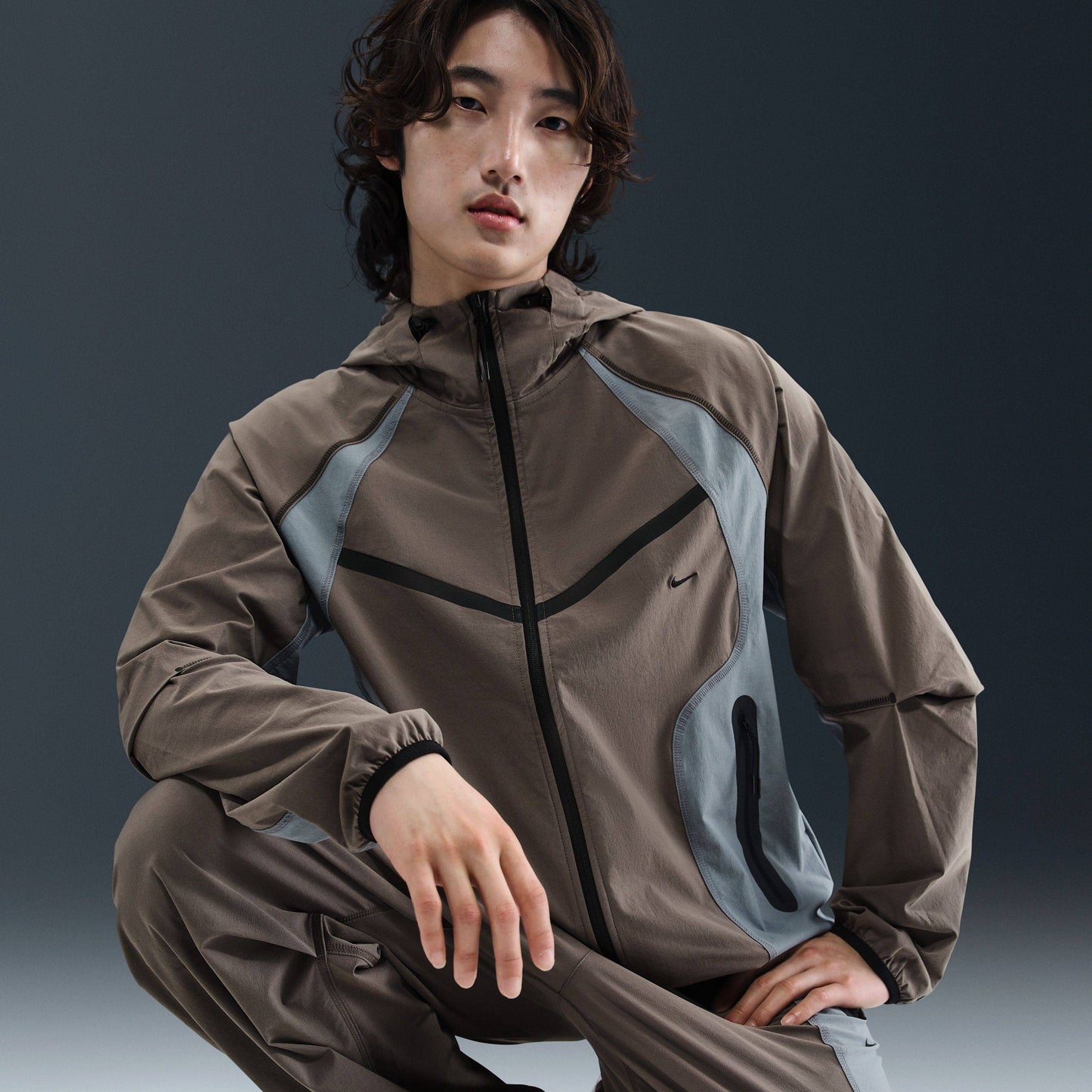 Nike Tech Dri-FIT Woven Colour-Block Loose Oversized Jacket -IH8462-289