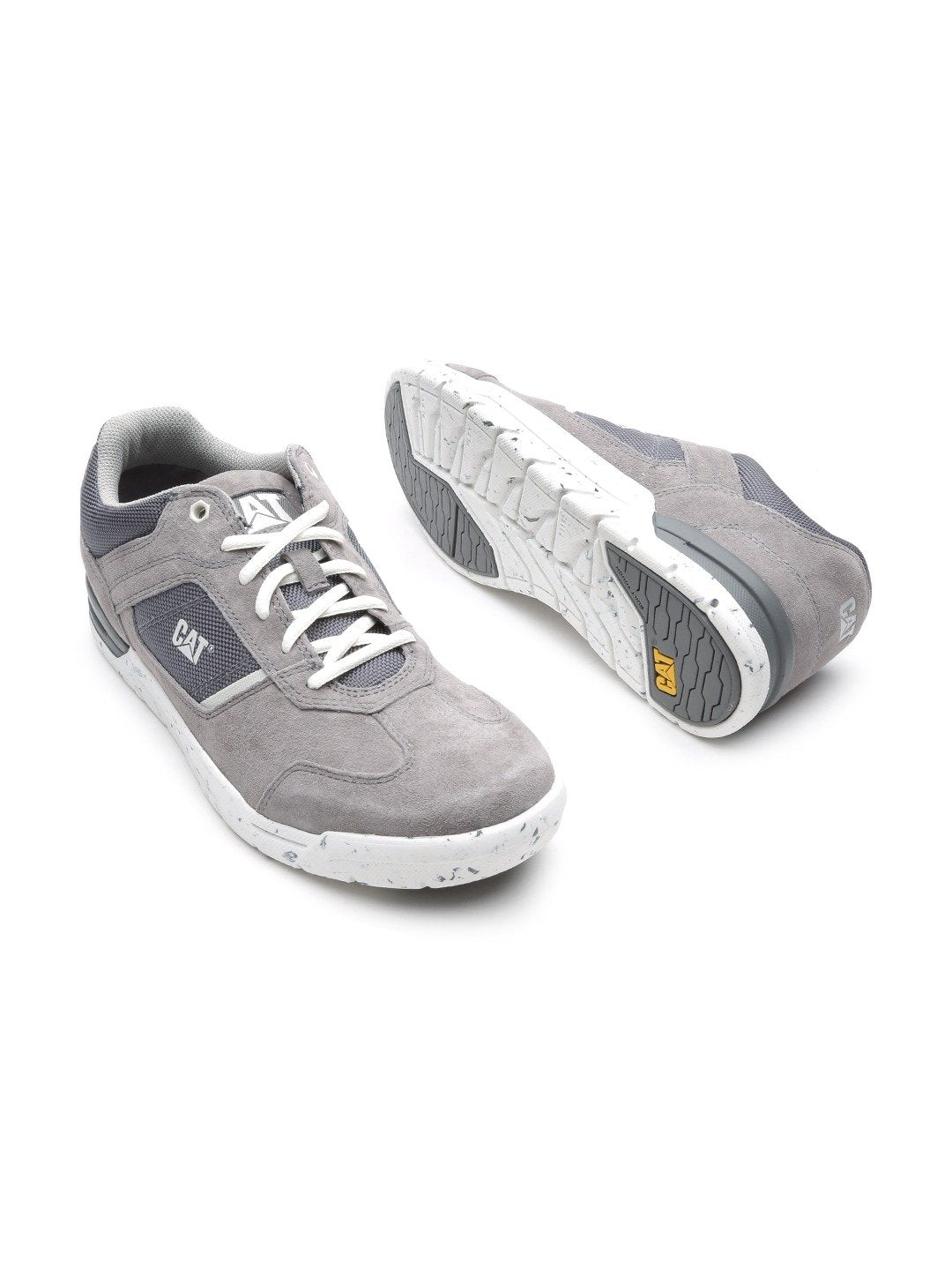 Men Grey Chasm Wolverine Leather Sneakers - Discount Store