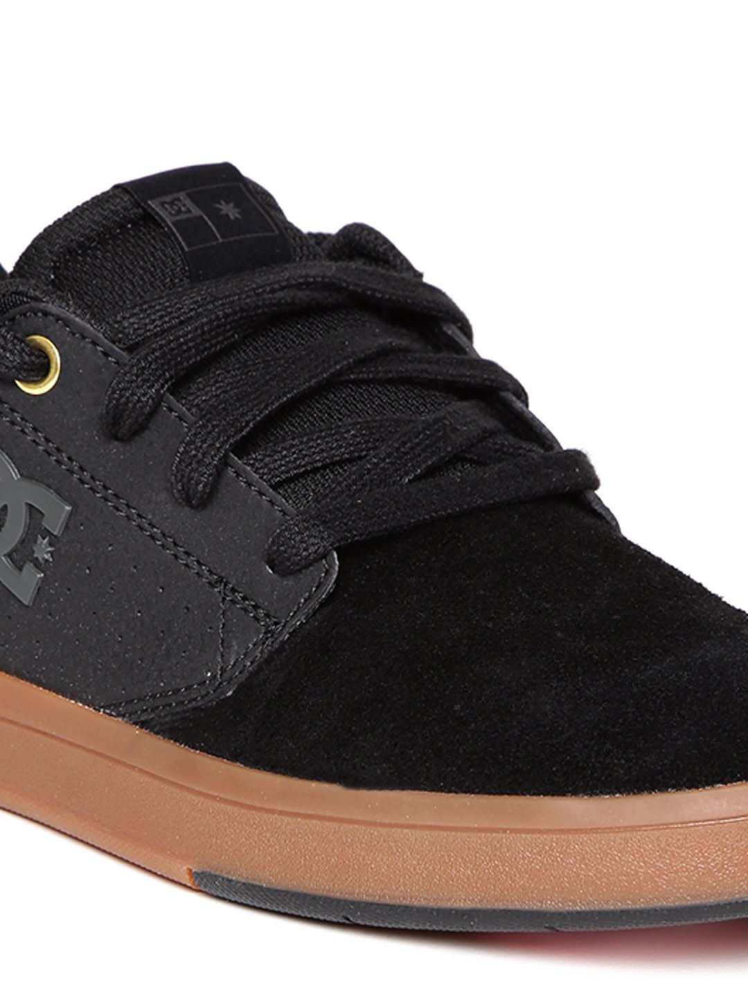 DC Men Black PLAZA TC S Suede Sneakers - Discount Store