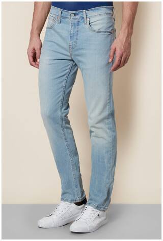 Men Blue Slim Fit Jeans-18298-0152 - Discount Store