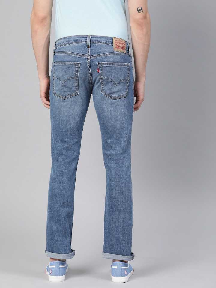 Skinny Men Blue Jeans-65504-0473