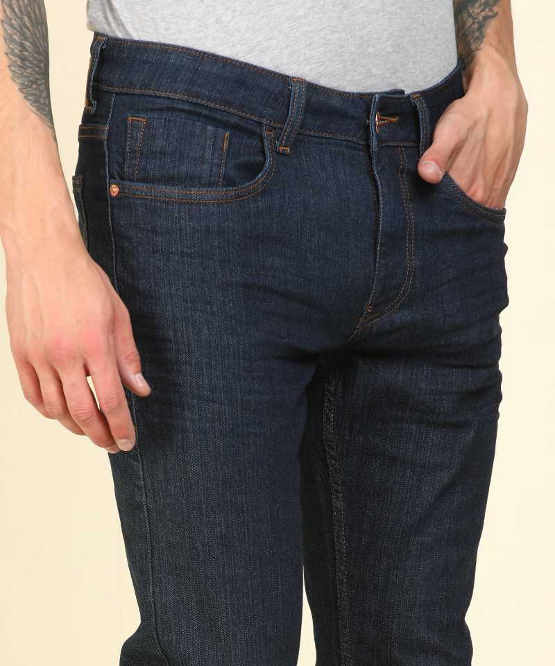 Tapered Fit Men Blue Jeans-FMJNO1032