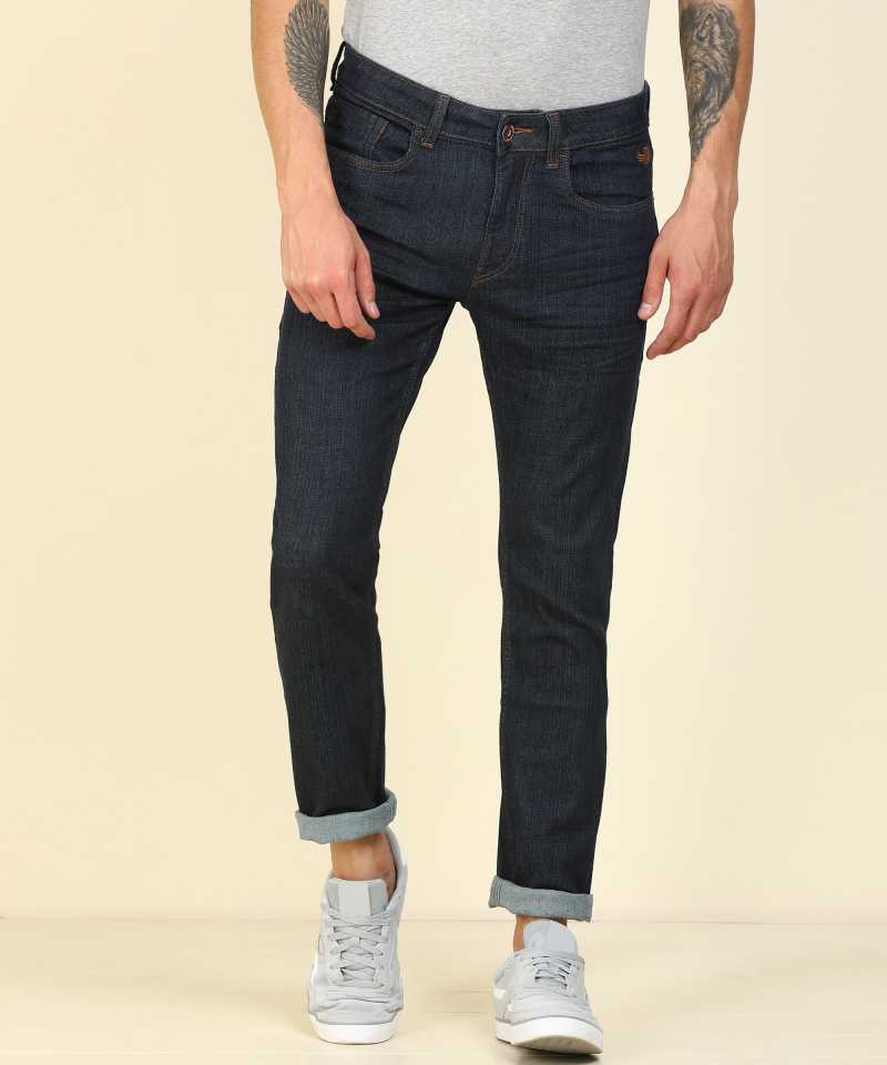 Tapered Fit Men Blue Jeans-FMJNO1032