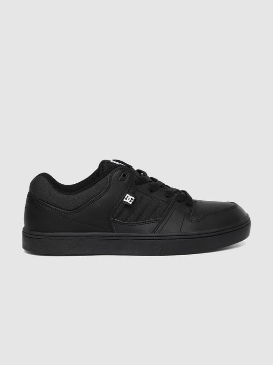 Men Black Leather Sneakers-ADYS100225(XKSW)