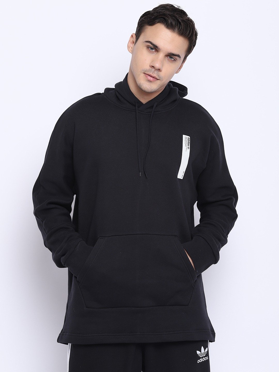 Men Black NMD Hooded Sweatshirt - Discount Store