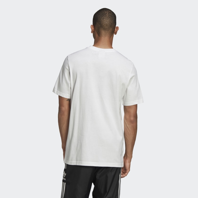 DIAGONAL LOGO TEE White-Fm3389