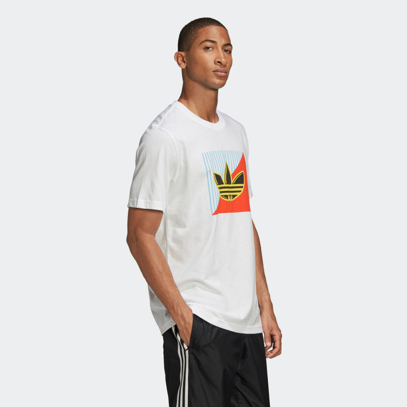 DIAGONAL LOGO TEE White-Fm3389