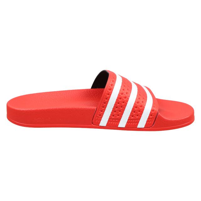 ADILETTE SLIDES LUSH RED / CLOUD WHITE / LUSH RED - Discount Store