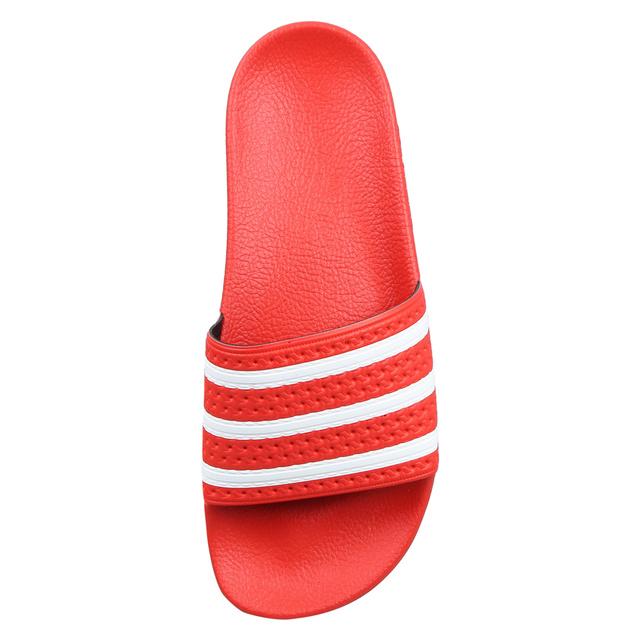ADILETTE SLIDES LUSH RED / CLOUD WHITE / LUSH RED - Discount Store