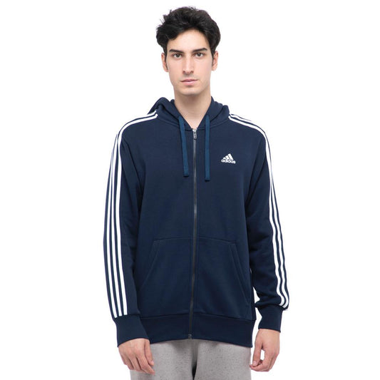MEN'S ADIDAS TRAINING ESSENTIAL 3-STRIPES FZ TRACK TOP - Discount Store
