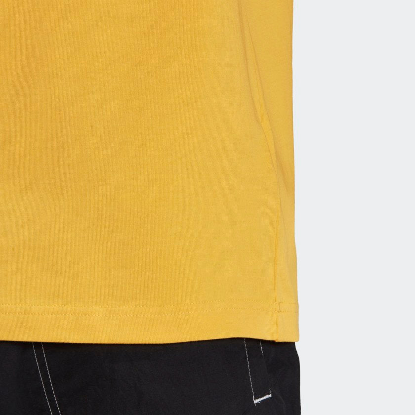TREFOIL BOXY TEE WITH FRONT AND BACK PRINT Active Gold / Black-Ge0824