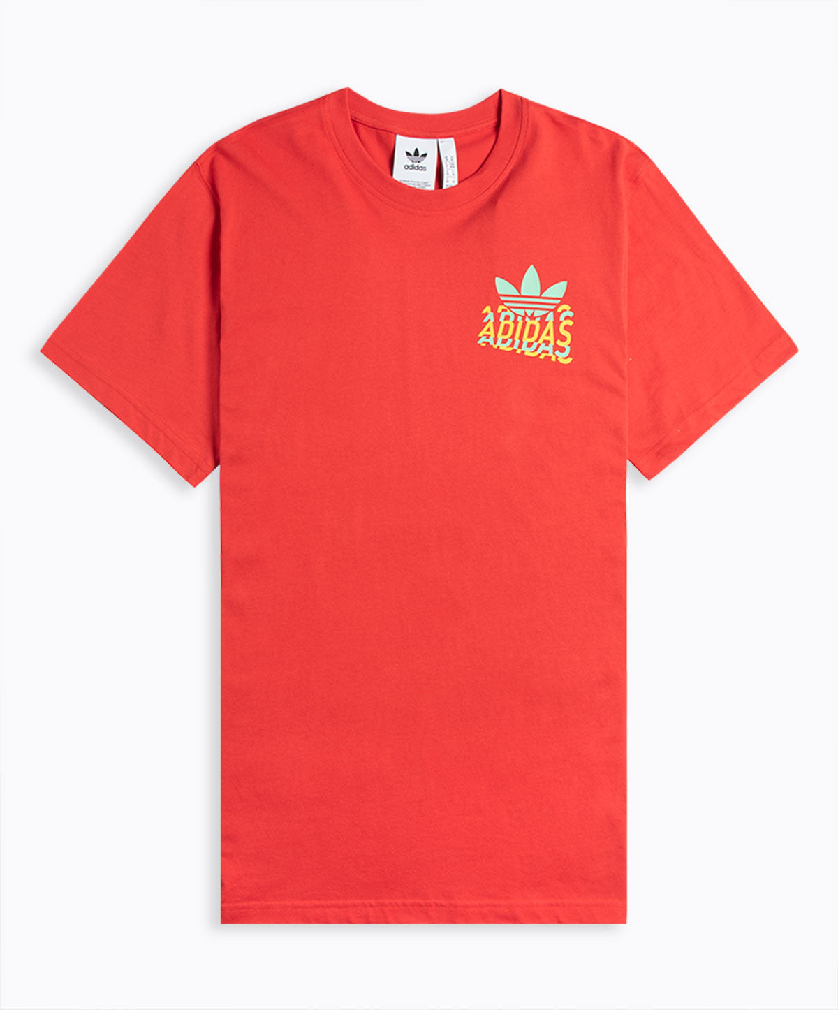 Embroidered Multi-Fade T-Shirt Lush Red