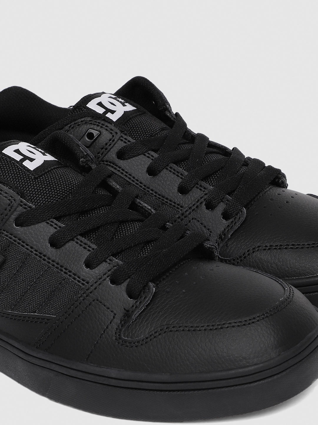 Men Black Leather Sneakers-ADYS100225(XKSW)
