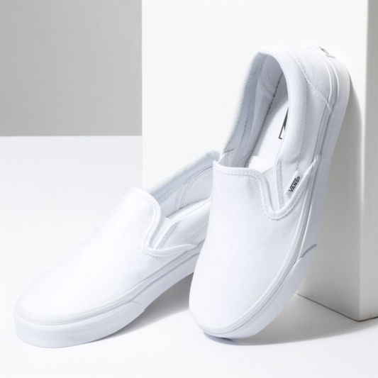 vans slip-on white