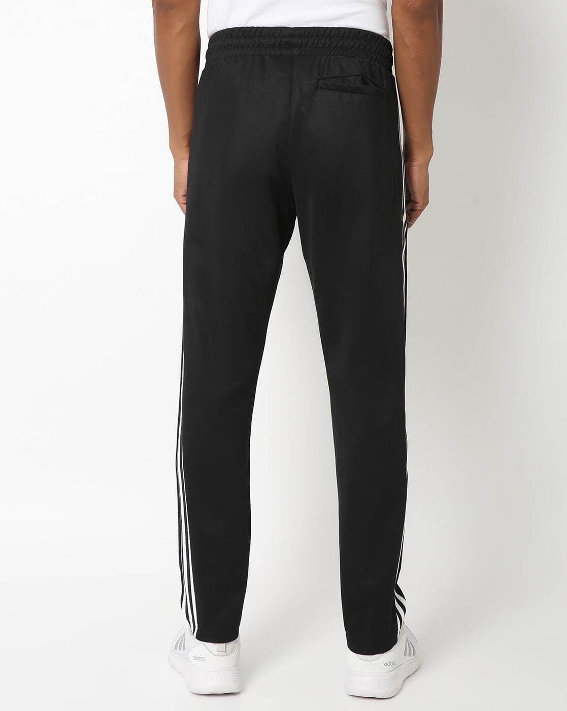 Side Striped Track Pants with Elasticated Waist-H09115