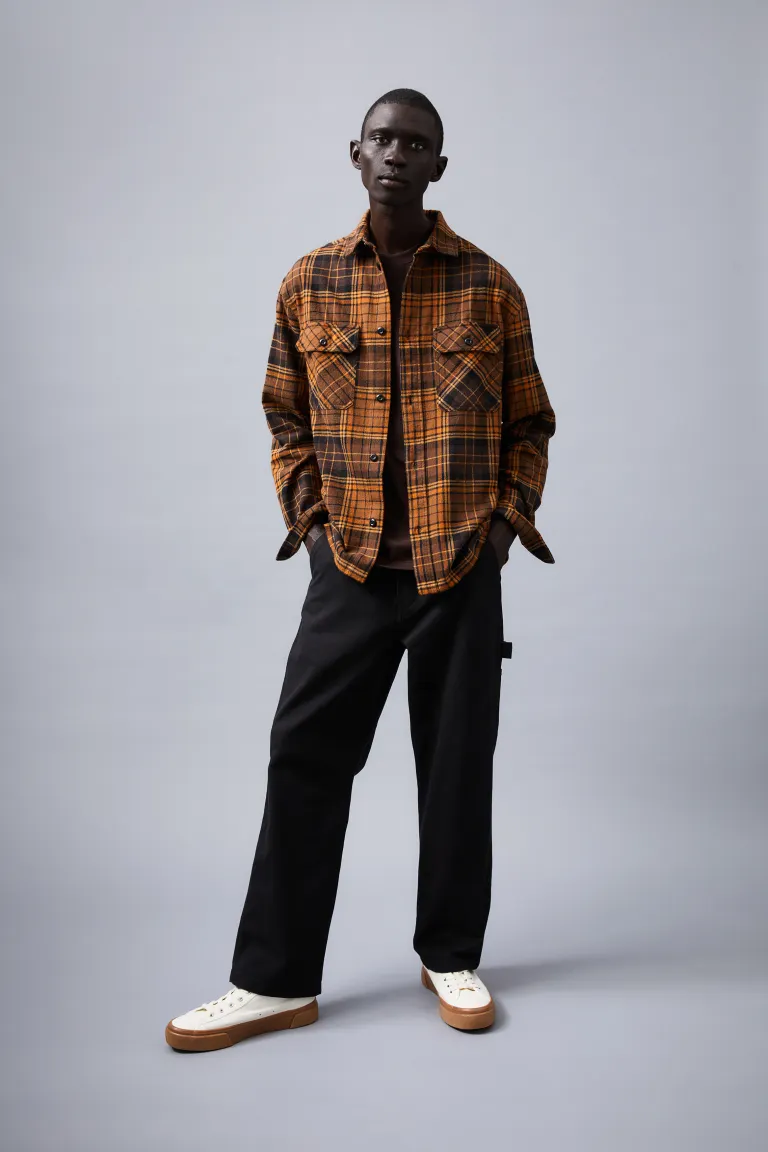 Relaxed Fit Overshirt-1070734002