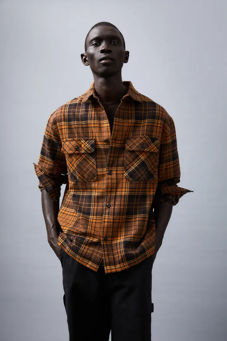 Relaxed Fit Overshirt-1070734002