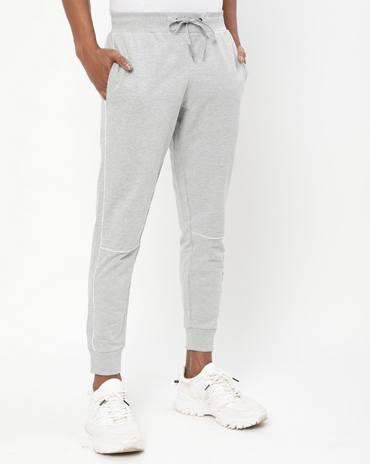 Regular Fit Joggers with Piping-12011914001