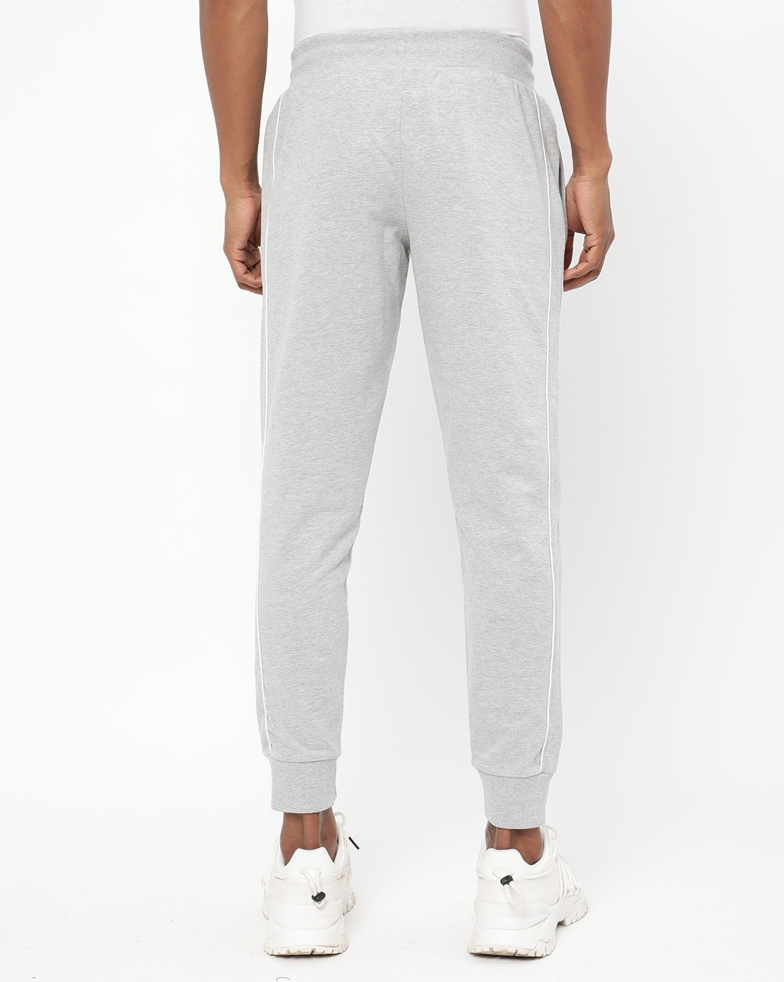 Regular Fit Joggers with Piping-12011914001