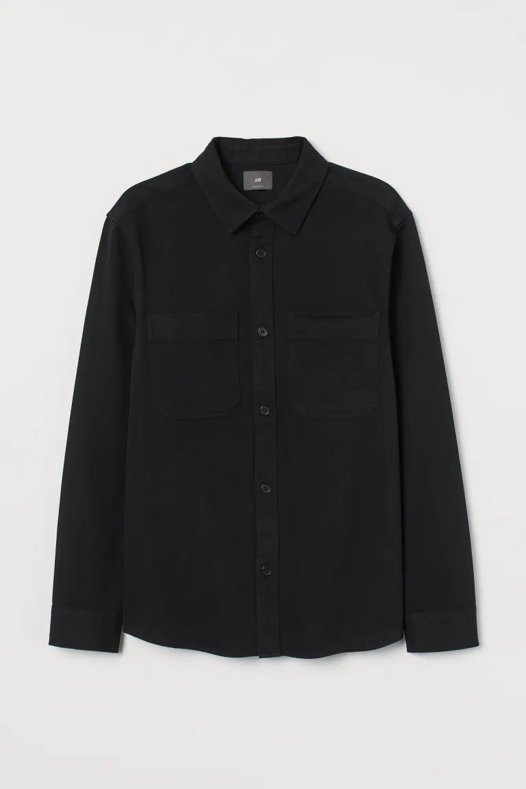 Regular Fit Overshirt-0944940005