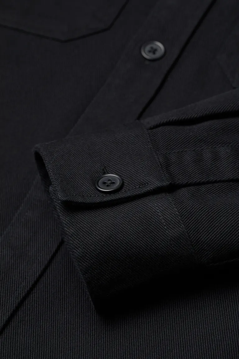 Regular Fit Overshirt-0944940005