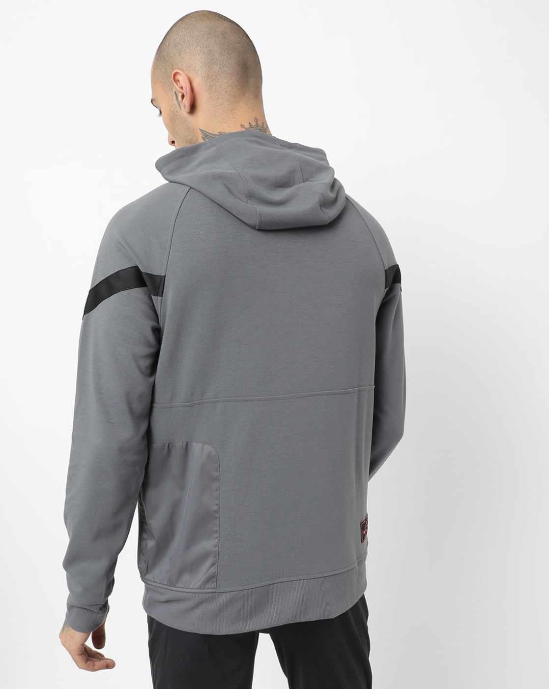 Hoodie with Kangaroo Pocket-Db7821-025
