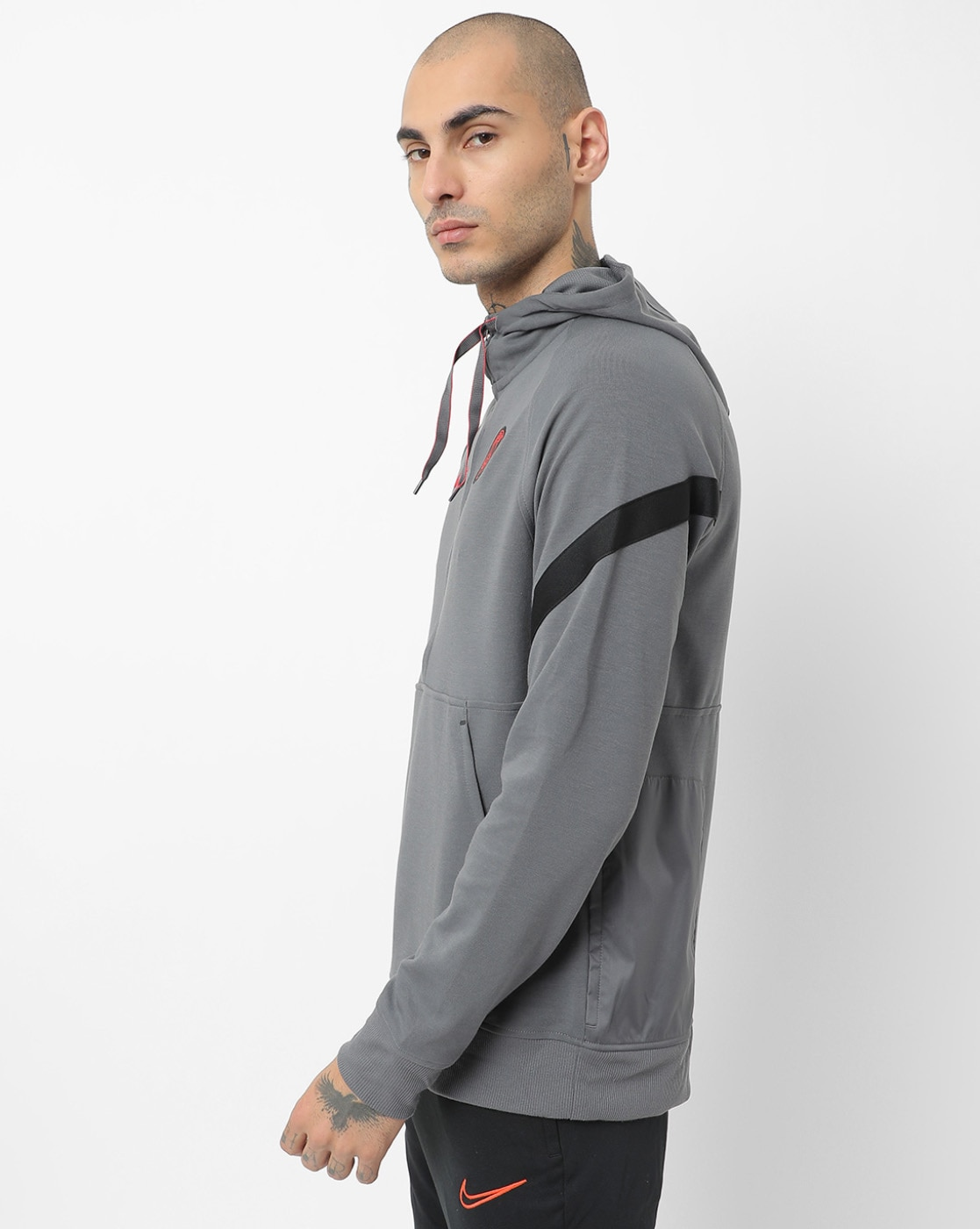 Hoodie with Kangaroo Pocket-Db7821-025