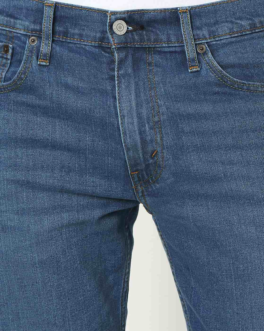 Mid-Wash Mid-Rise Slim Fit Jeans-18298-1140
