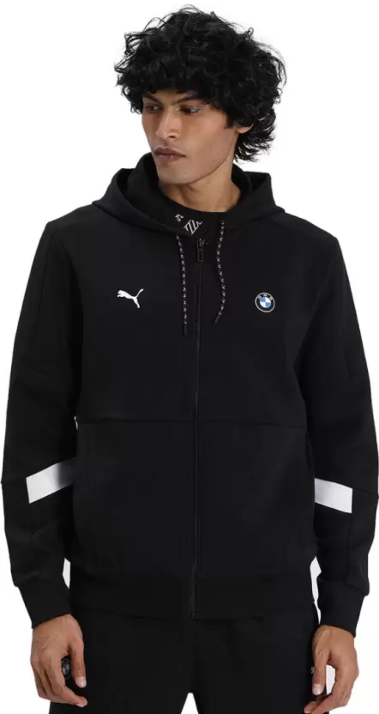 BMW MMS Hooded Sweat Full Sleeve Solid Men Casual Jacket-596097 01