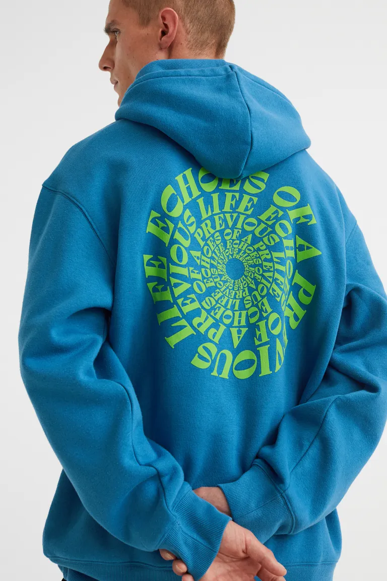 Relaxed Fit Hoodie-1019679036