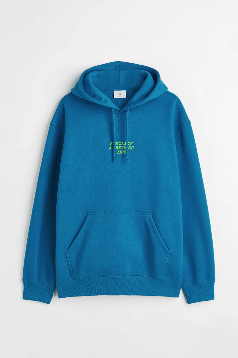 Relaxed Fit Hoodie-1019679036