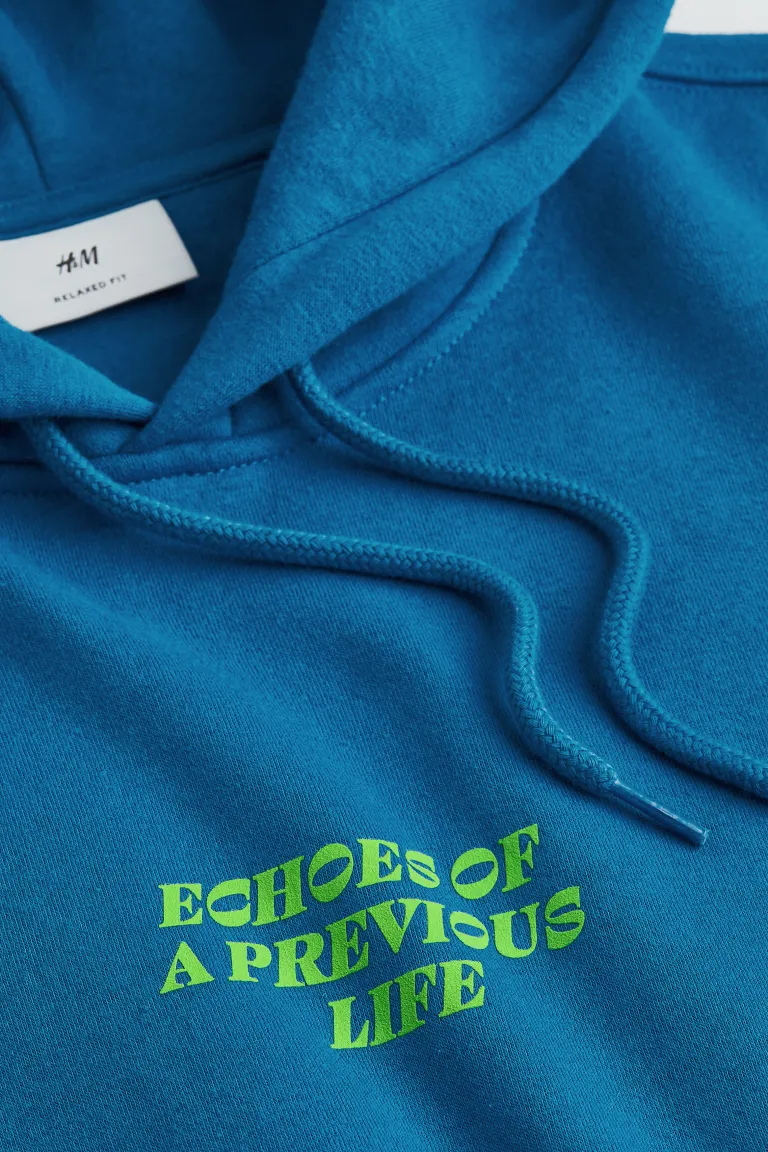 Relaxed Fit Hoodie-1019679036