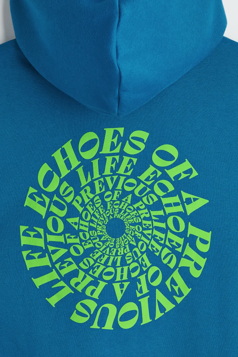 Relaxed Fit Hoodie-1019679036