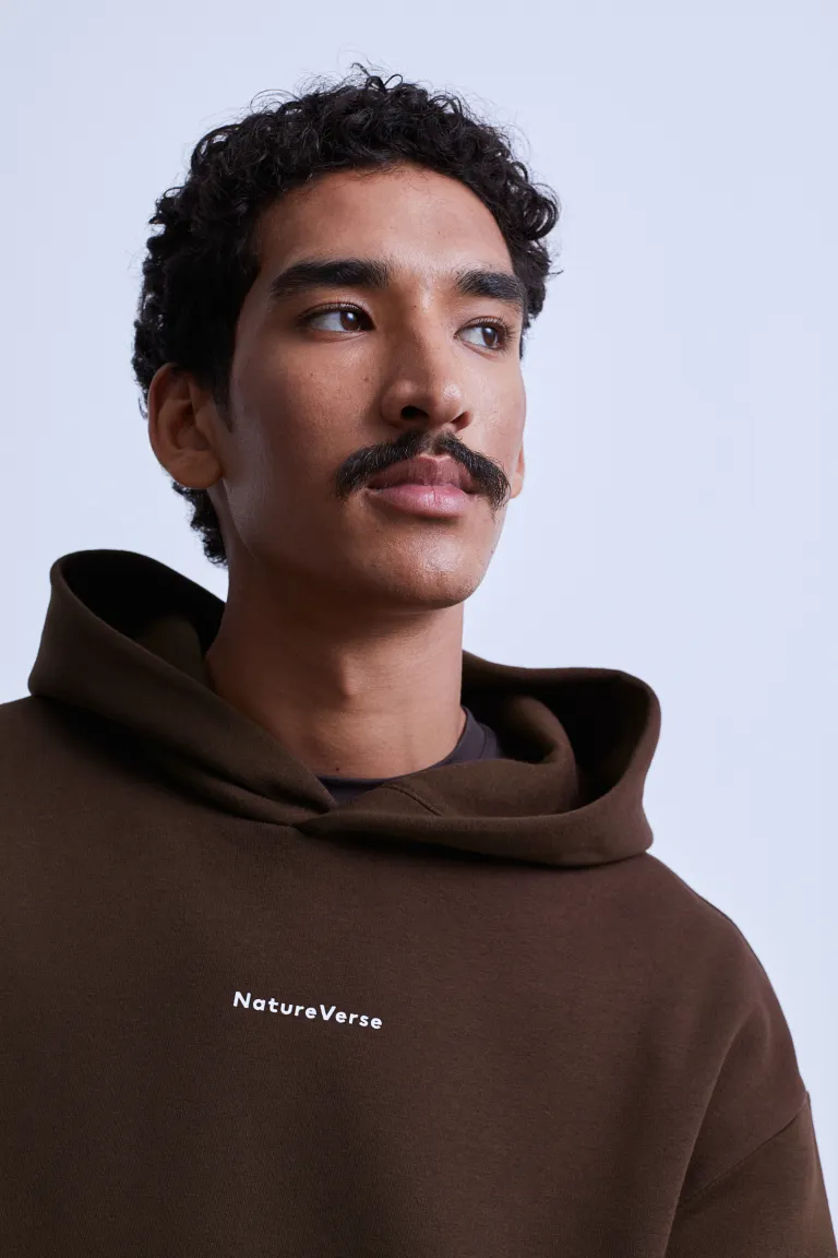 Relaxed Fit Hoodie-1070935007