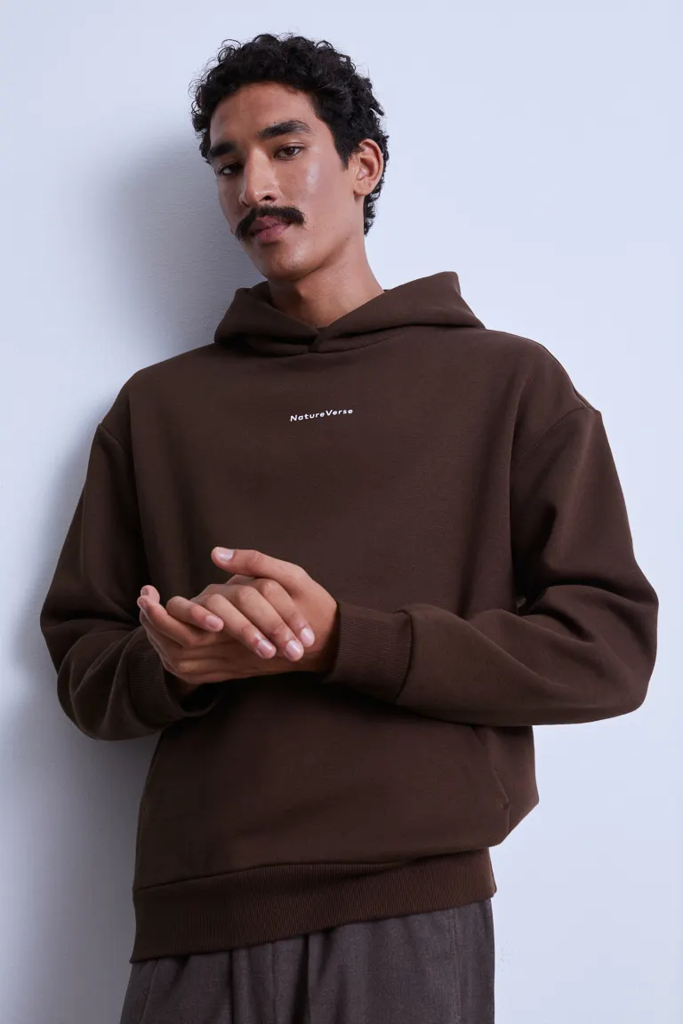 Relaxed Fit Hoodie-1070935007