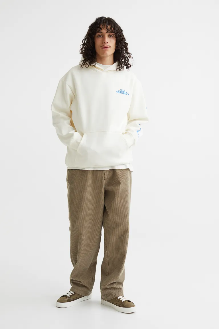 Relaxed Fit Hoodie-1065654010
