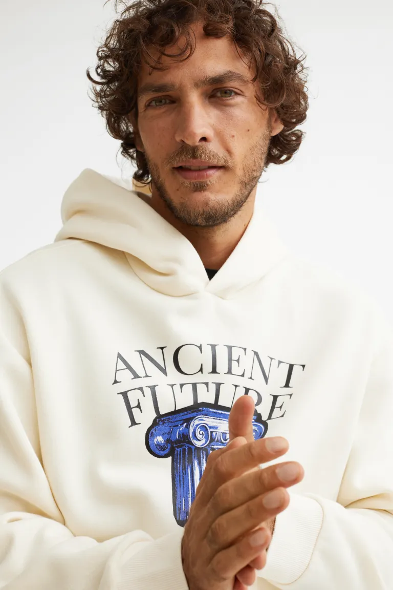 Relaxed Fit Hoodie-1070935001