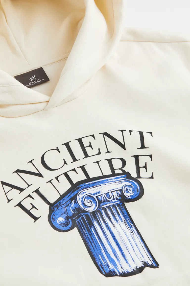 Relaxed Fit Hoodie-1070935001