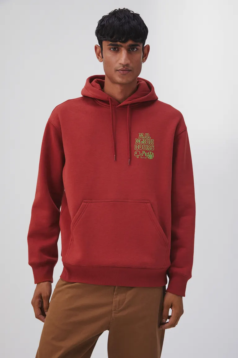 Relaxed Fit Hoodie-10196790380