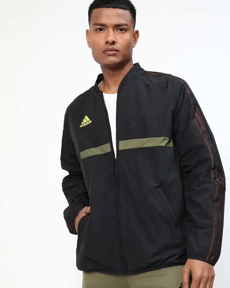 Logo Print Bomber Jacket-Hd9871