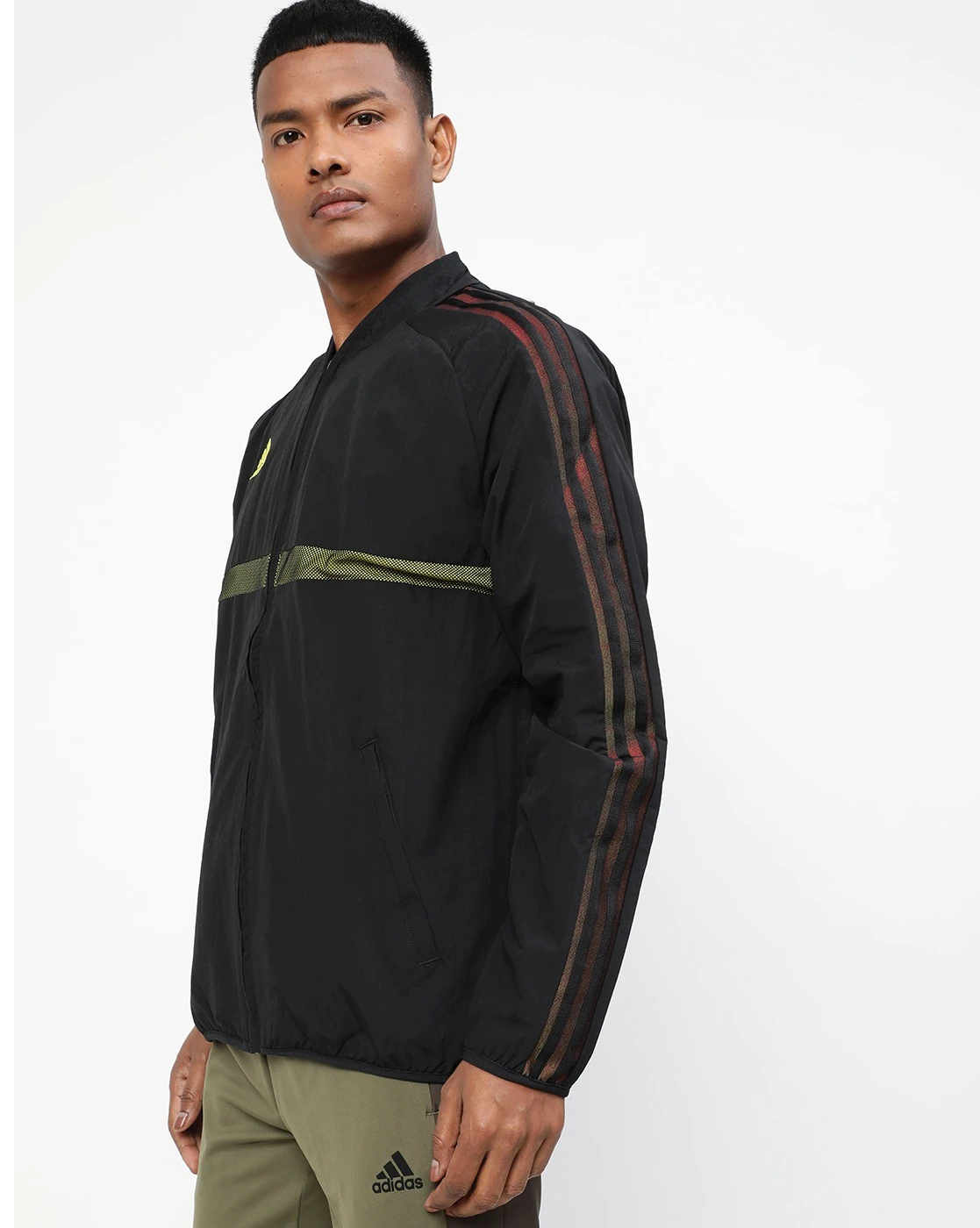 Logo Print Bomber Jacket-Hd9871