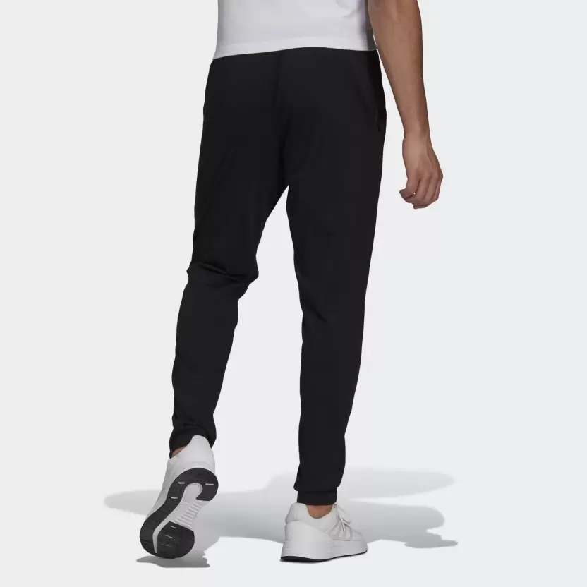 Men Solid Black Track Pants-Gk9222