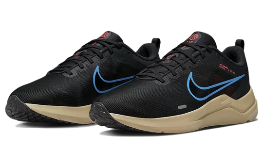 Nike Downshifter 12 Black Blue-Dd9293 008