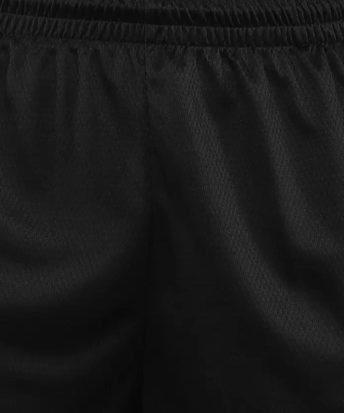 Self Design Men Black Sports Shorts-Cv1924-010