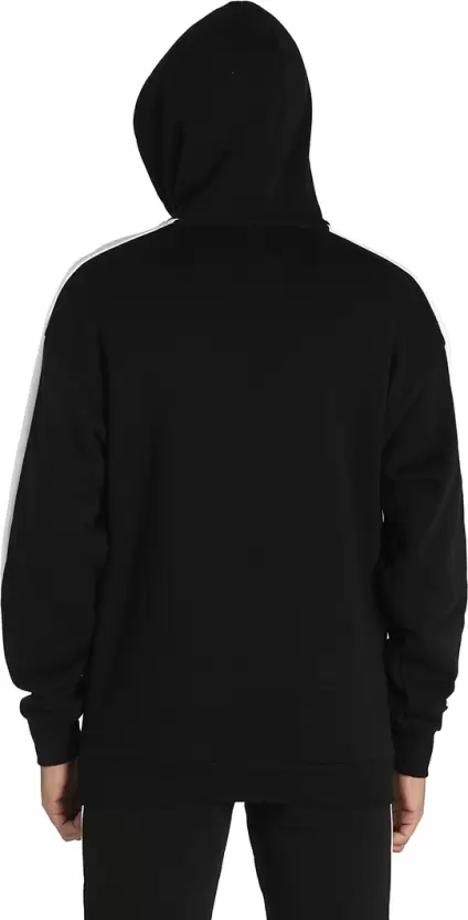 Men Full Sleeve Color Block Hooded Sweatshirt-53027201